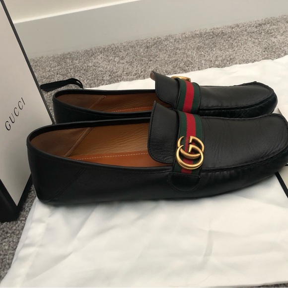 Gucci Leather Driver with Web - Picture 3 of 7